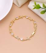 White color tulip bracelet floral traditional design