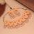 Orange color meenakari necklace set traditional design