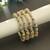 Gold color kashmiri thread bangle set traditional look