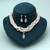 White color stone necklace set designer traditional look