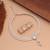 White color stone necklace set graceful designer look