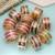 Assorted color 12 set metal bangles traditional design