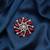 Red color floral design brooch premium designer look