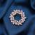 Lavender color floral design brooch stylish fashion