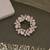 Light pink color floral design brooch designer appeal