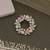 Multi color floral design brooch modern style