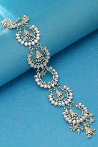 Gold color choti accessories bridal hair jewelry