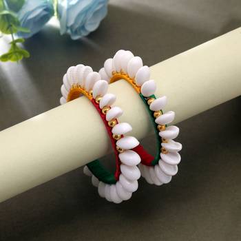 Multi color thread bangle set handmade traditional design 2