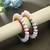 Multi color thread bangle set handmade traditional design