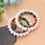 Multi color thread bangle set stylish traditional wear