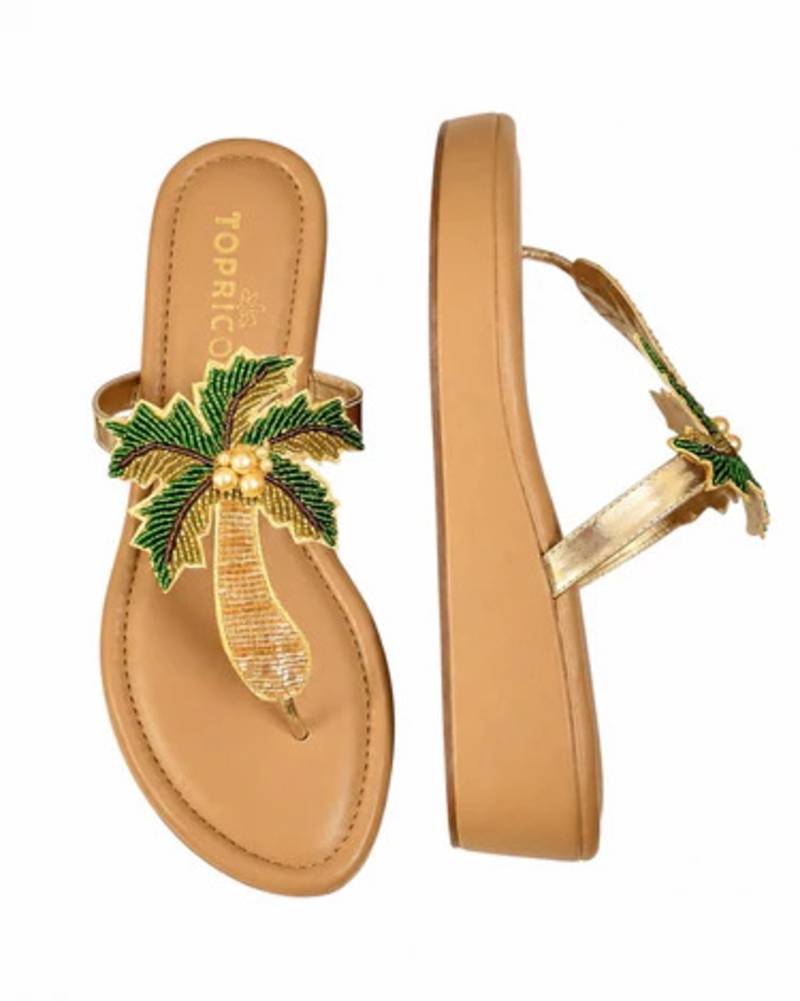 Tan beaded embroidered faux leather platform heels for women