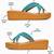 Tan starfish embellished faux leather platform slides for women