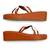Tan starfish embellished faux leather platform slides for women