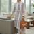 Women floral printed regular pure cotton kurta with trousers & with dupatta