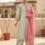 Women embroidered regular kurta with trousers & with dupatta