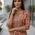 Women printed regular kurta with trousers & with dupatta
