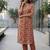 Women printed regular kurta with trousers & with dupatta