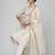 Women regular thread work kurta with trousers & with dupatta