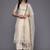 Floral yoke design regular sequinned kurta with trousers & dupatta