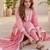Women floral printed regular kurta with trousers & with dupatta