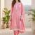 Women floral printed regular kurta with trousers & with dupatta