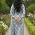 Women floral printed regular kurta with trousers & with dupatta