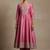 Women ethnic motifs regular thread work kurta with trousers & with dupatta