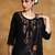 Women floral yoke design regular thread work kurta with trousers & with dupatta