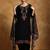 Women floral yoke design regular thread work kurta with trousers & with dupatta