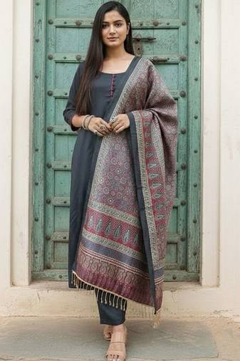 Women kurta with trousers & with dupatta