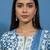 Women ethnic motifs printed regular thread work kurta with trousers & with dupatta