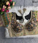 Black sabyasachi inspired kashmiri work blouse