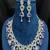Amethyst CZ Bridal Jewelry Set: Silver Wedding Necklace & Earrings