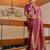 wine woven pure silk blend designer pallu saree with blouse