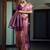 purple woven pure silk blend designer pallu saree with blouse