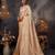 cream woven pure silk blend designer pallu saree with blouse