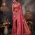 red woven pure silk blend designer pallu saree with blouse
