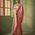 pear woven pure silk blend designer pallu saree with blouse