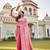 pink woven pure georgette designer pallu saree with blouse