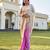 cream woven pure georgette designer pallu saree with blouse