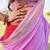 lavender woven pure georgette designer pallu saree with blouse