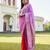 lavender woven pure georgette designer pallu saree with blouse