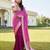wine woven pure georgette designer pallu saree with blouse