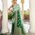 light green woven pure georgette designer pallu saree with blouse
