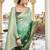 light green woven pure georgette designer pallu saree with blouse