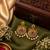 Designer gold plated cz ruby green stones & pearl peacock chandbali earrings for women | ethnic bridal festive wear