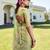 pista green woven pure georgette designer pallu saree with blouse