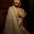 offwhite woven pure silk blend designer pallu saree with blouse