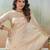 cream woven kanjivaram soft silk saree designer pallu saree with blouse