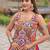NAVRATRI  PINK BLUE YELLOW  COTTON LACE WORK Lehenga choli